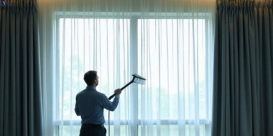 Commercial curtain steam cleaning service grange hotels offices